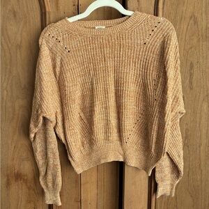 Garage Cropped Knit Sweater, sz x-small
